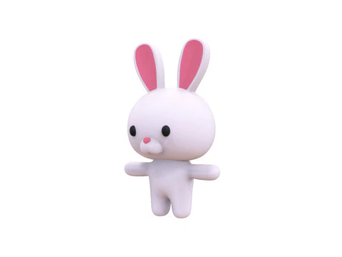 Rabbit Rigged Animated High Quality s for games 3D Model