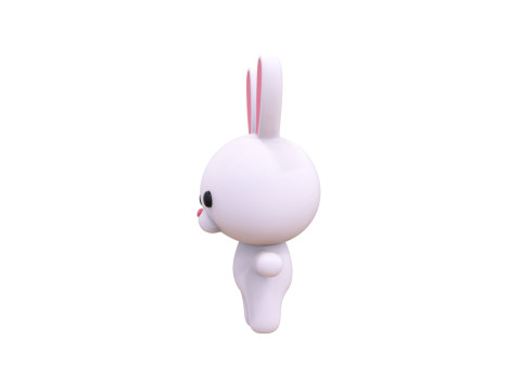 Rabbit Rigged Animated High Quality s for games Model 3D