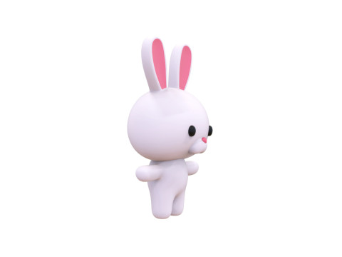 Rabbit Rigged Animated High Quality s for games Model 3D