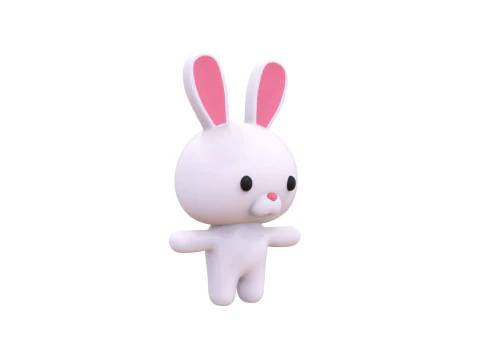 Rabbit Rigged Animated High Quality s for games 3D Model