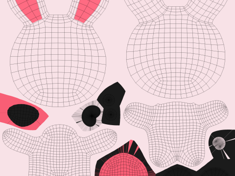 Rabbit Rigged Animated High Quality s for games Model 3D