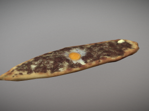 Kiymali Pide Turkish Pizza 3D 模型