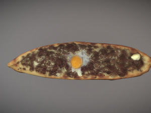 Kiymali Pide Turkish Pizza 3D 模型