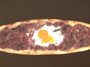 Kusbasili Pide Turkish Pizza 3D मॉडल