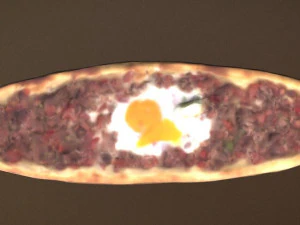 Kusbasili Pide Turkish Pizza 3D Model