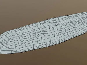 Kusbasili Pide Turkish Pizza 3D Model