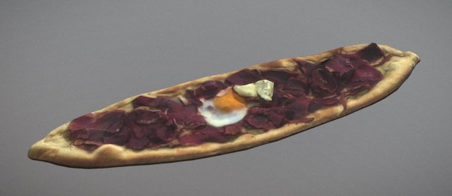 Pastirmali Pide Turkish Pizza Model 3D .c4d .max .obj .3ds .fbx .stl .blend 