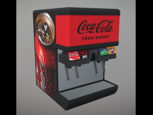 Flavor Ice Beverage Soda Fountain System Model 3D