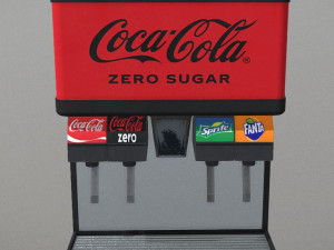 Flavor Ice Beverage Soda Fountain System Modello 3D