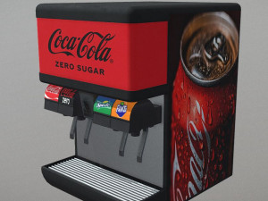 Flavor Ice Beverage Soda Fountain System Modello 3D