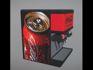 Flavor Ice Beverage Soda Fountain System Modello 3D