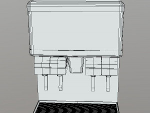 Flavor Ice Beverage Soda Fountain System Modello 3D