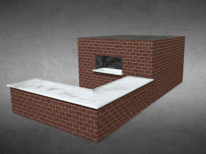 Piec ceglany Model 3D