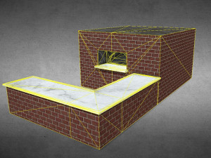 Brick Oven-Furnace 3D Model