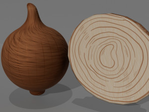 Onion diced Game asset 3D Model