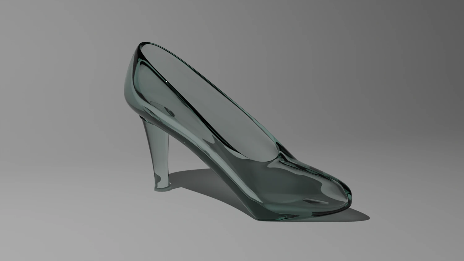 Crystal slipper 3D Model .c4d .max .obj .3ds .fbx .stl .blend 