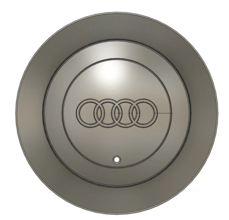 Tampão da roda Audi Modelo 3D .c4d .max .obj .3ds .fbx .stl .blend