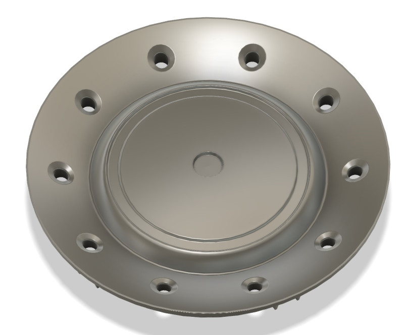 Volkswagen Polo wheel cap 3D Модель .c4d .max .obj .3ds .fbx .stl .blend 