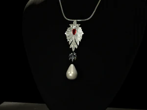 Collana La Peregrina Modello 3D