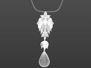 La Peregrina necklace 3D Model