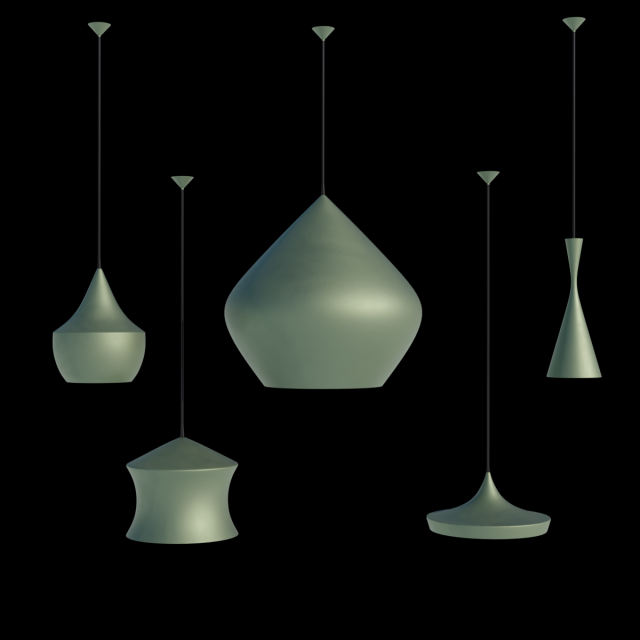 BEAT Pendant light collection Modelo 3D .c4d .max .obj .3ds .fbx .stl .blend 
