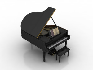 Piano Model B Grand Piano Modelo 3D