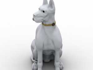 Figurine Dog Decoration 3D Model