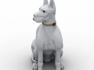 Figurine Dog Decoration 3D Model