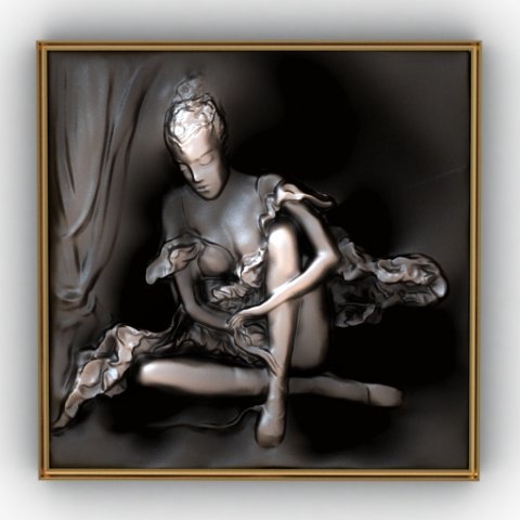 Bas Relief Modello 3D .c4d .max .obj .3ds .fbx .stl .blend 