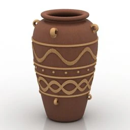 Vase 3D Model .c4d .max .obj .3ds .fbx .stl .blend 