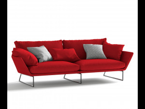 Red Sofa 3Dモデル