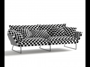 Red Sofa Model 3D