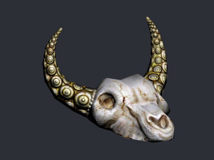 Bull Skull 3D Model