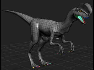Dilophosaurus 3D Model