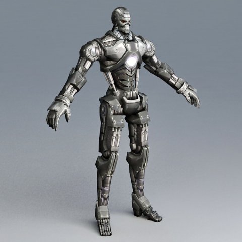 Fighting Robot 3D मॉडल .c4d .max .obj .3ds .fbx .stl .blend 
