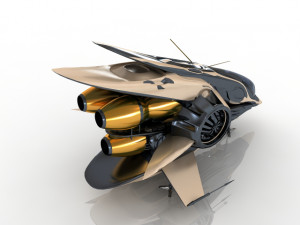 Fantastic Spaceship 3Dモデル