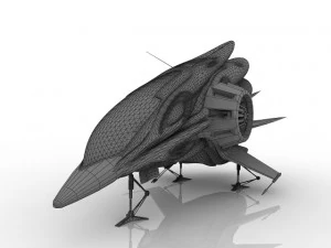 Fantastic Spaceship 3D Model