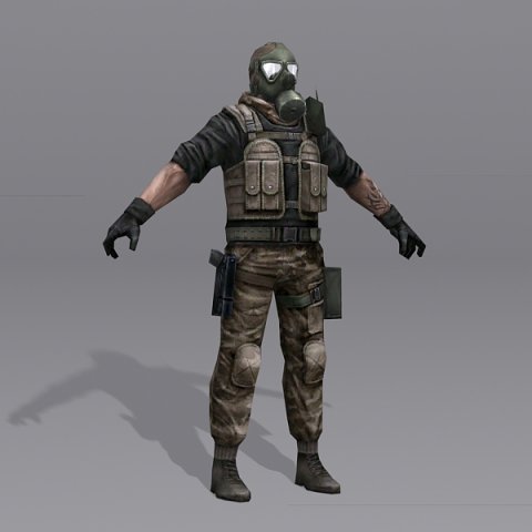 Combine Sldier 3D 모델 .c4d .max .obj .3ds .fbx .stl .blend 