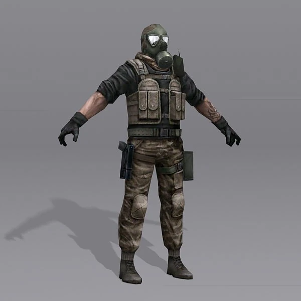 Combine Sldier 3D Model .c4d .max .obj .3ds .fbx .stl .blend 