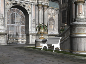 Gothic city building Modelo 3D
