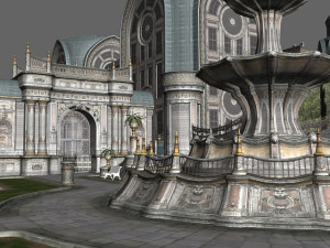 Gothic city building Modelo 3D