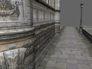 Gothic city building Modelo 3D