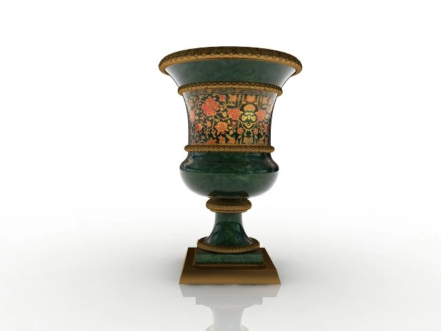 Decorative vase 3D Model .c4d .max .obj .3ds .fbx .stl .blend