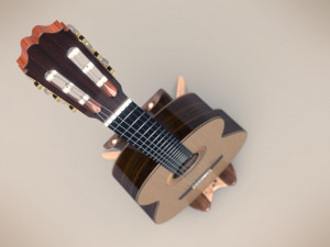 Classic Guitar 3D 模型