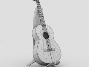 Classic Guitar 3D 模型
