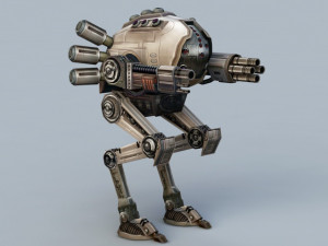Fantasy Mech Walker 3D Model