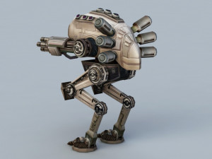 Fantasy Mech Walker Model 3D
