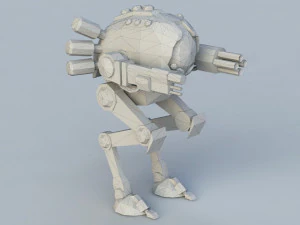 Fantasy Mech Walker 3D Model