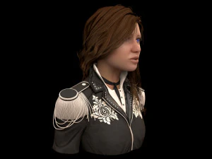 Woman Bust 3D Model