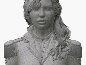 Woman Bust 3D Model